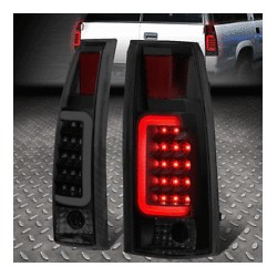 Chevy 1988-1998 p/u tahoe suburban C bar taillights black smoke