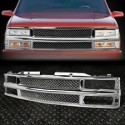 1994-1998 CHEVY CK PU TAHOE SUBURBAN FRONT CHROME MESH ABS GRILLE SHELL