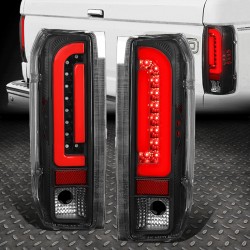 Ford Bronco 1989-1997 f150/f250 led black housing taillights