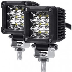 LED 2X2 POD LIGHTS WHITE 6000K 18 WATTS 3000 LUMENS EACH