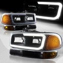 1999-2006 GMC SIERRA C BAR HALO BLACK AMBER SMOKE  HOUSING