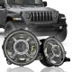 JEEP JL WRANGLER 2018-2020 LED HEADLIGHTS WITH HALO RING 9"