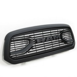 2013-2018 DODGE RAM GRILLE WITH LOGO MATT BLACK REPLACEMENT