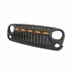 JEEP JK WRANGLER 2007-2017 FRONT VETTICAL BAR GRILLE WITH DRL LED AMBER LIGHTS