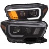 2016-2018 FITS toyota tacoma sr5  black c bar halo projector headlights