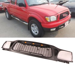 2001-2003 TOYOTA PICK UP TACOMA MESH GRILLE WITH DRL LIGHTS AMBER