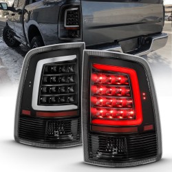 2009-2018 dodge ram 1500/2500 version 2 black c bar taillights