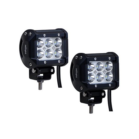 Cree 18 Watts 2X3 Led Pair Work Lights 6 Leds 1260 Lumens