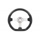 UNIVERSAL STEERING WHEEL D SHAPE 350MM CARBONFIBER ABS COVER 6 HOLE