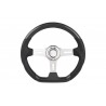 UNIVERSAL STEERING WHEEL D SHAPE 350MM CARBONFIBER ABS COVER 6 HOLE