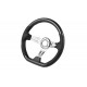 UNIVERSAL STEERING WHEEL D SHAPE 350MM CARBONFIBER ABS COVER 6 HOLE