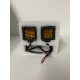 led work lights 2x2 pods 18 watts 6500k pair spot beam amber