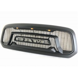 Dodge Ram Rebel style grille 2002 -2005 dodge ram 1500/2500 with amber drl lights