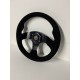 UNIVERSAL STEERING WHEELS BLACK SUEDE WITH RED STITCHING