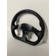 UNIVERSAL D SHAPE STEERING WHEELS 6 HOLE 320MM BLACK WRAP WITH BLUE  STRIPE WITH NO  HORN BOTTON