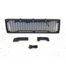 FORD F150 BRONCO 1976-1979 RAPTOR STYLE GRILLE WITH AMBER DRL LIGHTS