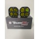 LED OCTAGON SHAPE 2X3 40 WATTS AMBER SPOT DRIVING LIGHTS 1400 LUMENS EACH