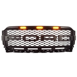 2021-2022 Ford F150 front grille replacment with drl lights amber