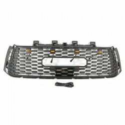 2010-2013 Toyota Tundra front grille with led amber drl lights and logo