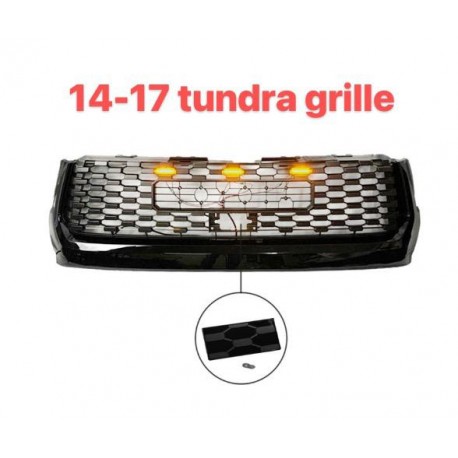 2014-2020 Toyota Tundra trd style grille with sensor garnish and led lights