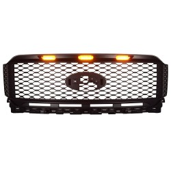 2021-2022 ford f150 raptor grille with amber drl lights