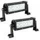 7.5" 36 Watts Double Row Cree Led White Light Bar 12 Leds 2500 Lumens Combo Spot/Flood 12V 6000K Color