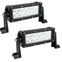 7.5" 36 Watts Double Row Cree Led White Light Bar 12 Leds 2500 Lumens Combo Spot /Flood 12V 6000K Color