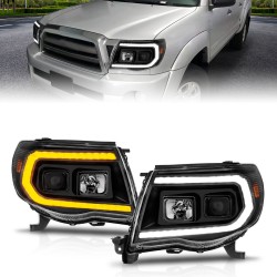 TOYOTA TACOMA 2005-2011 HEADLIGHTS PROJECTORS HALO SWITCHBACK WHITE AMBER